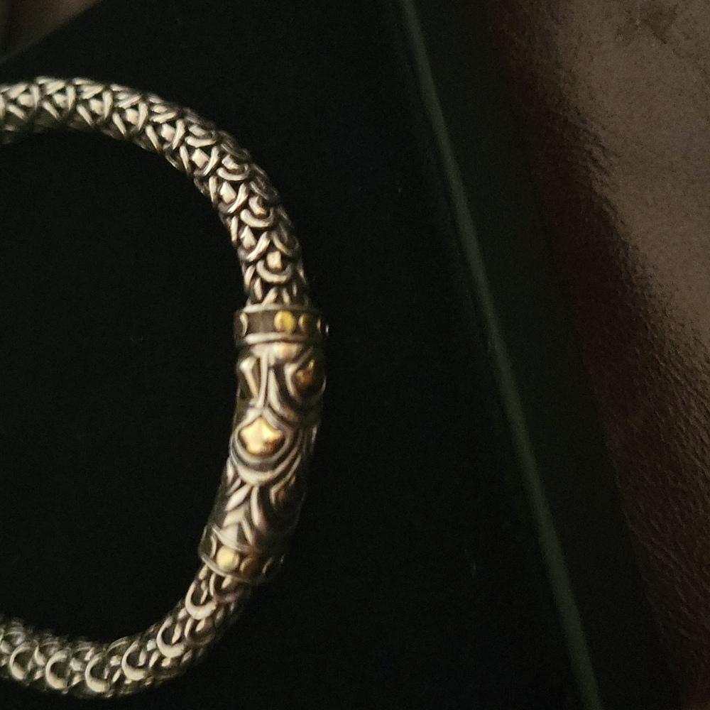 John Hardy Naga Station Bracelet 18K Gold & Silver